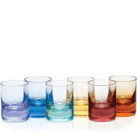 Moser Crystal Assorted 6 Whiskey Shot Glasses