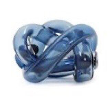 Sklo Art Glass Blue Objet