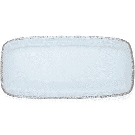 Annie Glass Edgey Silver Party Tray