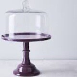 Purple Cake Stand With Cover
