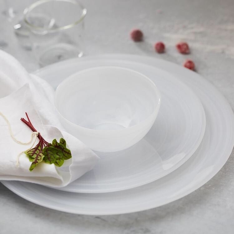 Alabaster Dinner/Dessert/Small Bowl Needs 12