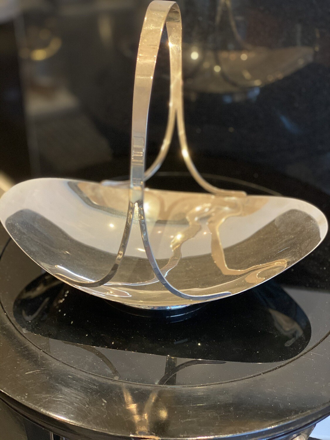 Tiffany Sterling Silver Basket With Handle