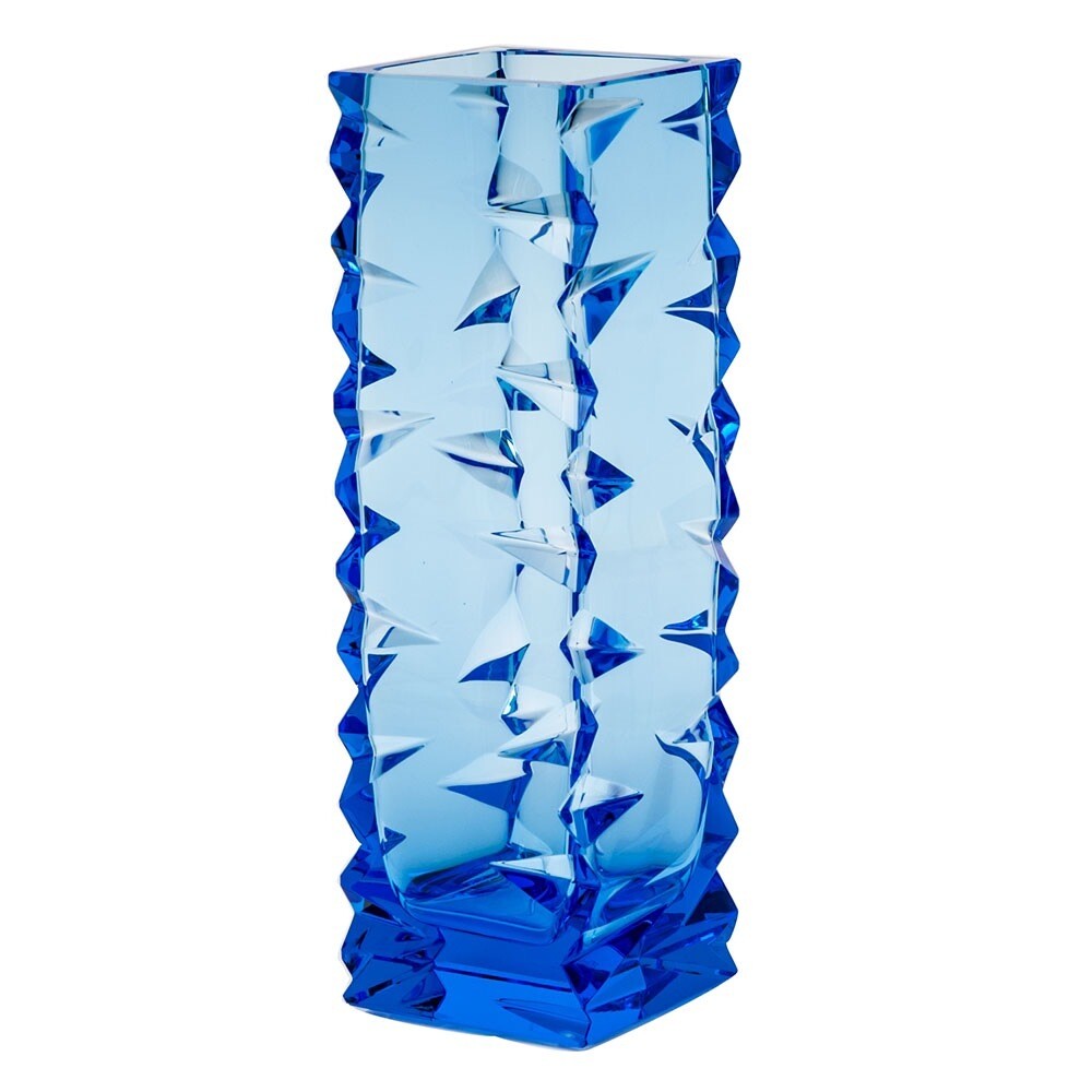 Moser Crystal Blue Arctic Vase