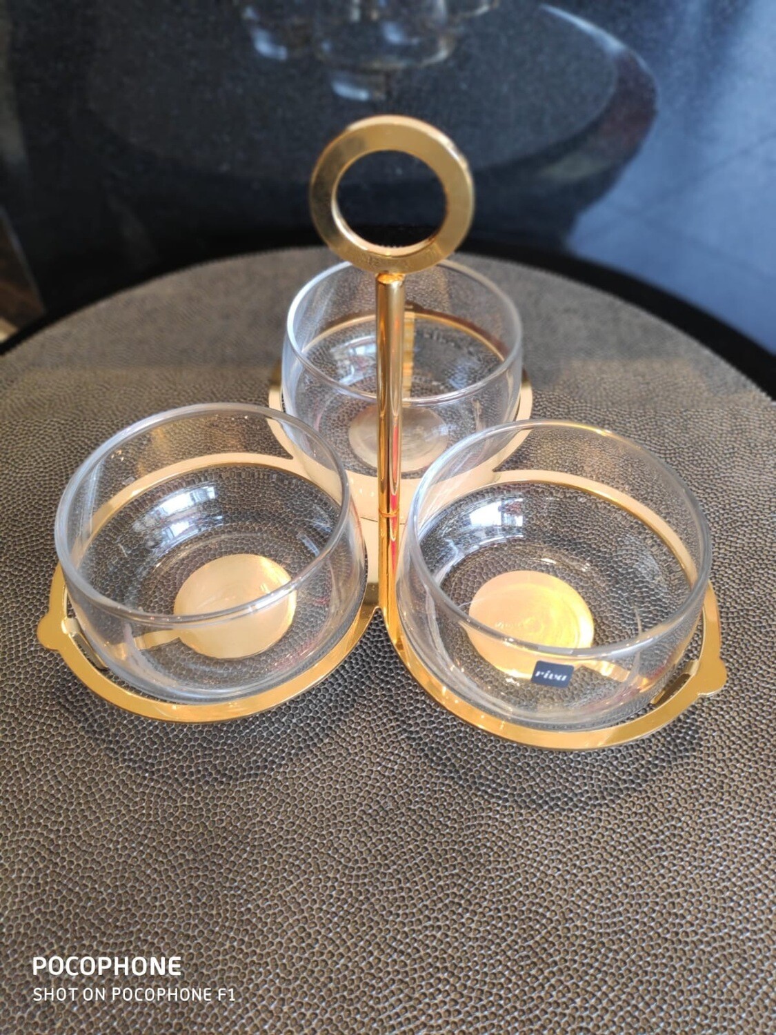 Gold Triple Dip Bowls