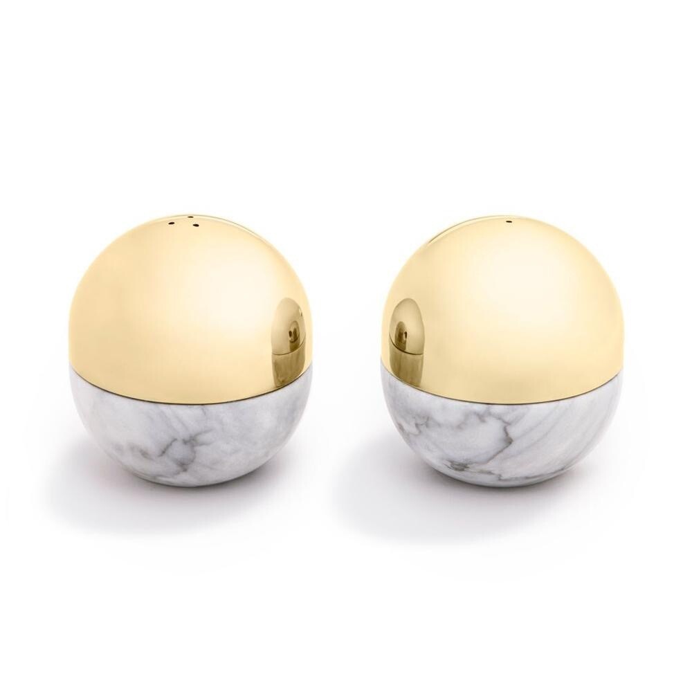 Anna New York Gold Salt And Pepper Shakers