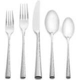 Lenox Imperial Caviar 12 Place Settings Stainless Flatware