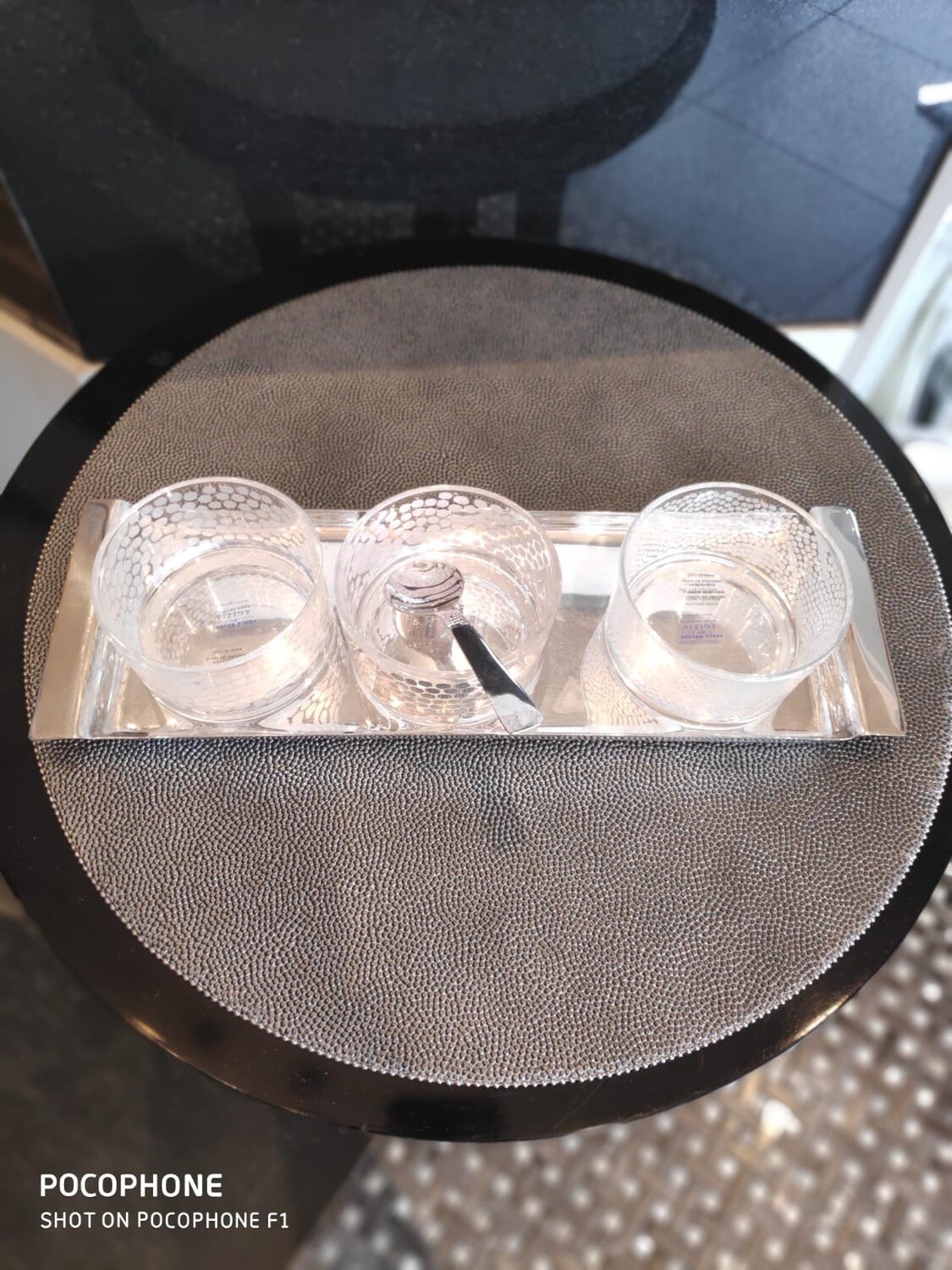 Egizia 3 Bowls With Spoon On Lieber Tray PURCHASED