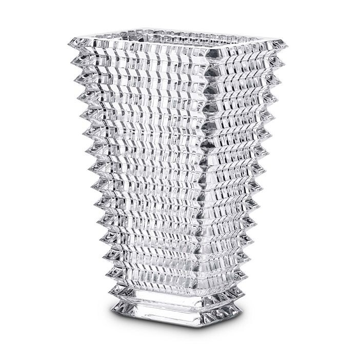 Baccarat Crystal Rectangular Eye Vase PURCHASED