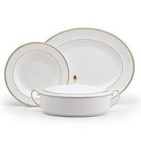 Vera Wang Golden Grosgrain Vegetable Bowl