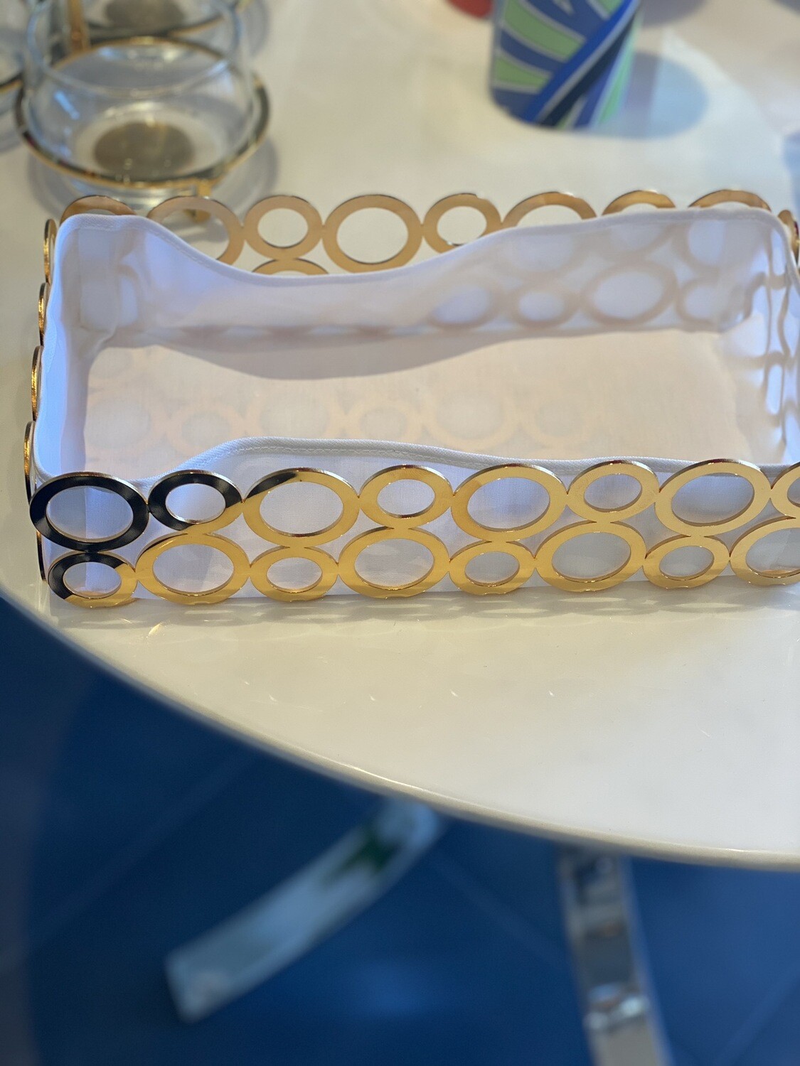 Riva Gold Challah Basket