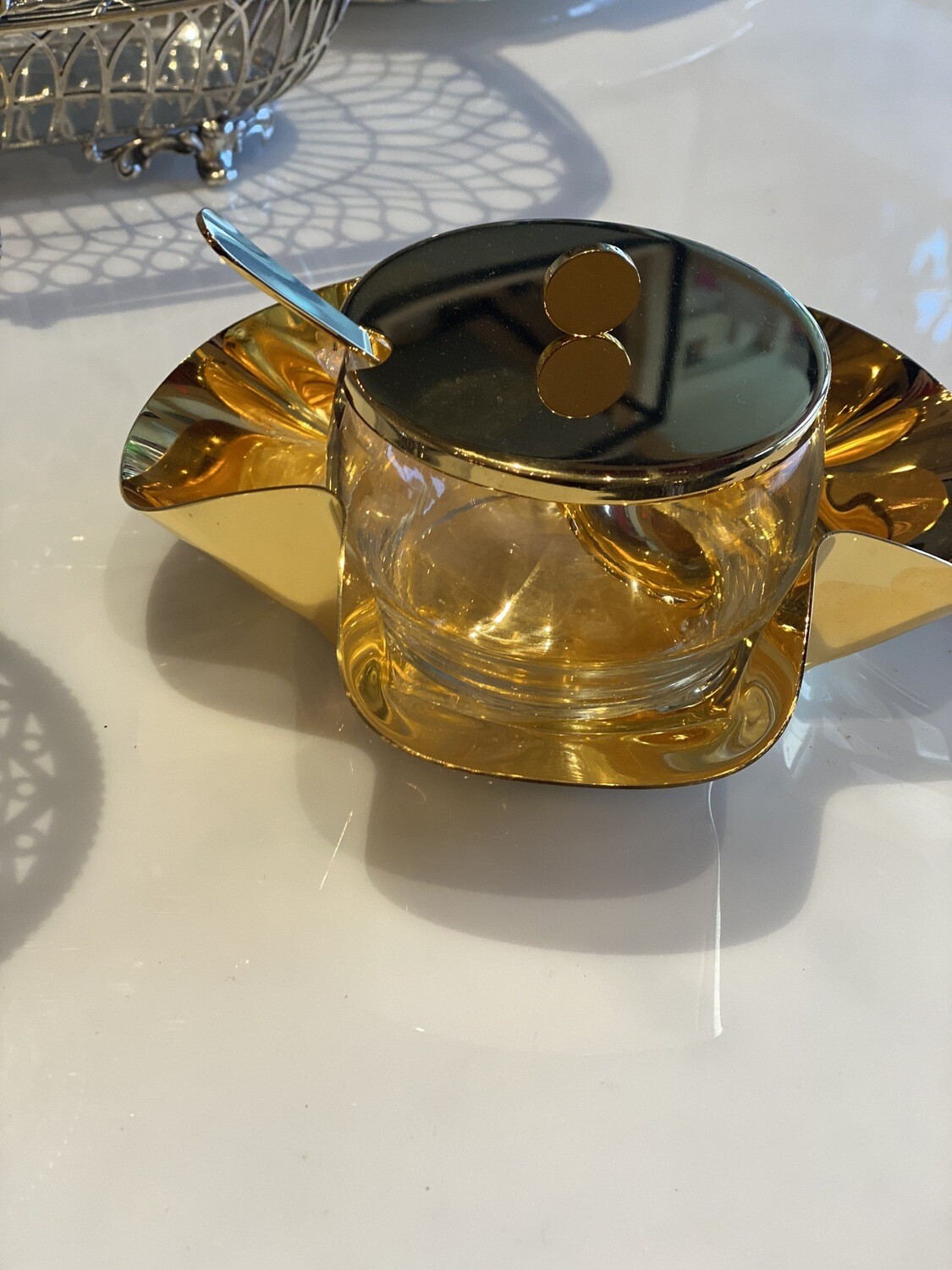 Gold Honey Jar