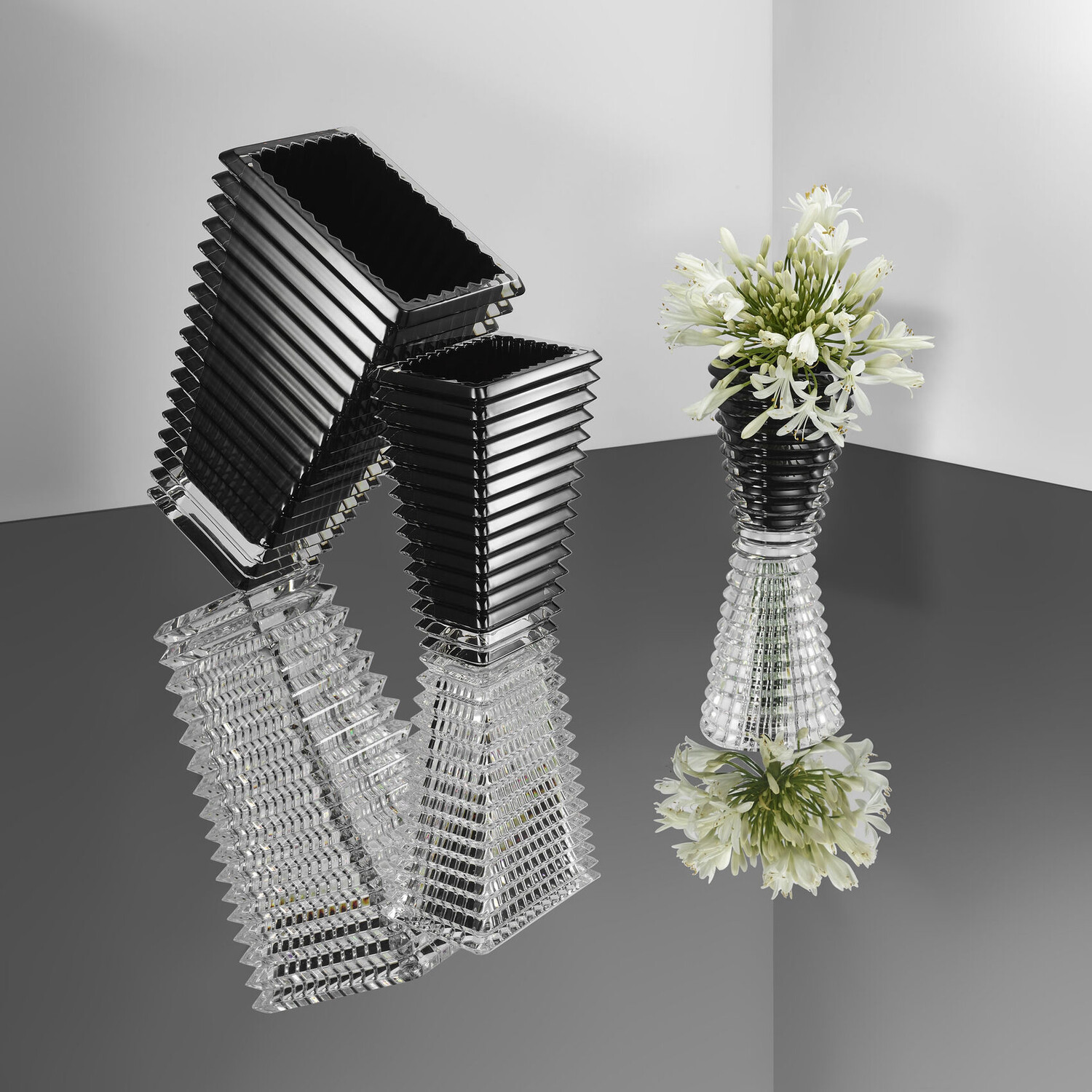 Black Rectangular Eye Vase PURCHASED