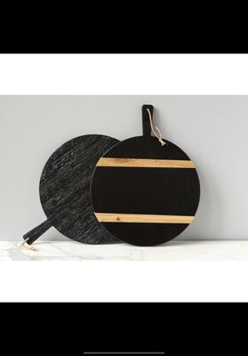 Etu Round Medium Black Charcuterie Board