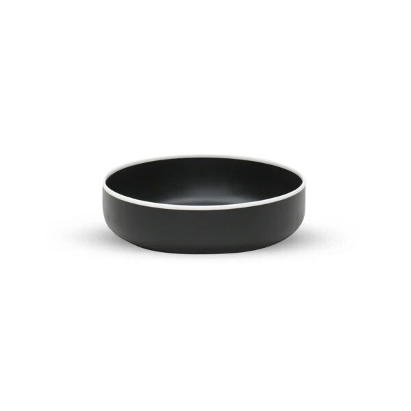 Tina Frey Large Black Salad Bowl