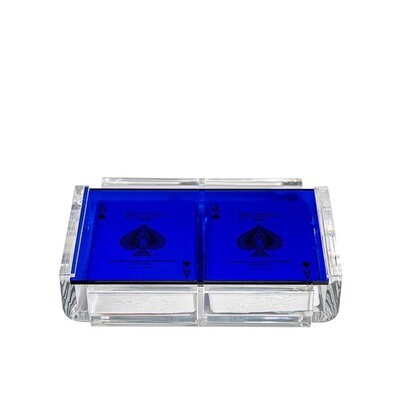 Acrylic Blue Playing Cards