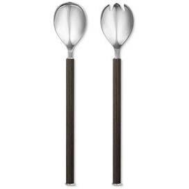 Georg Jensen Bernadotte Wood And Stainless Servers