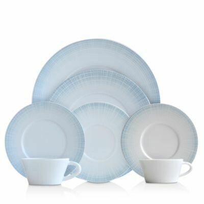 Bernardaud SAPHIR BLEU Dinnerware,12: Dinner, Salad and Coupe Soup 3 piece place setting  7 Purchased Needs 5