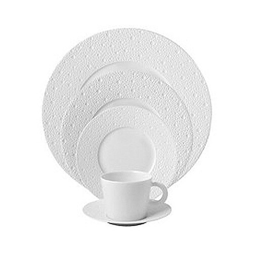 Bernardaud Ecume White Service Plate / Rim Soup/ Mordore Salad Needs 12