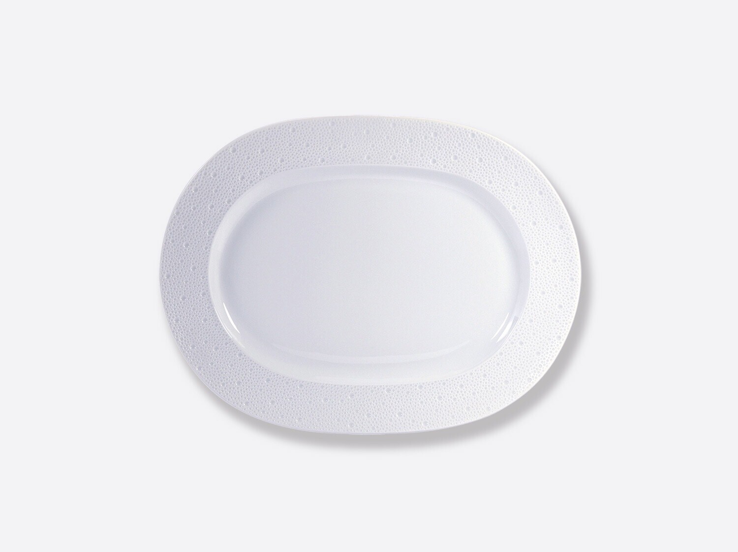 Bernardaud Ecume White 13.5 Inch Oval Platter