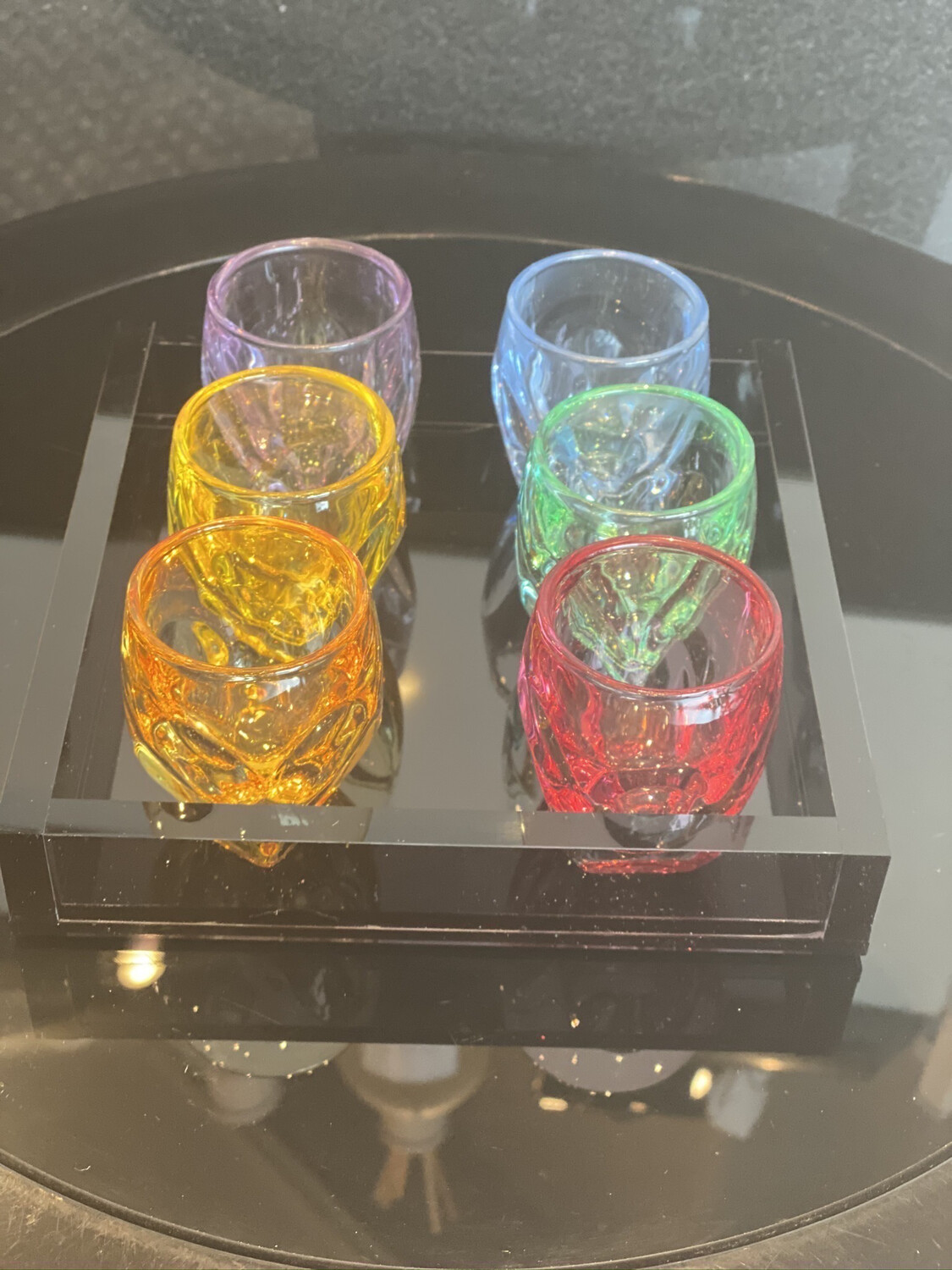 Colored Shots On Tray
