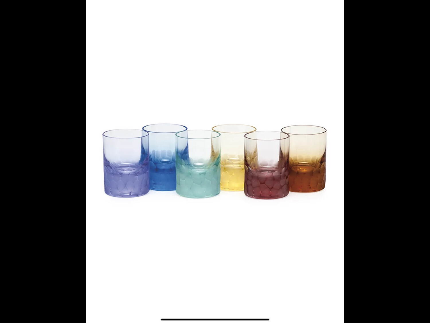 Moser Crystal Pebbles Set Of 6 Shot Glasses