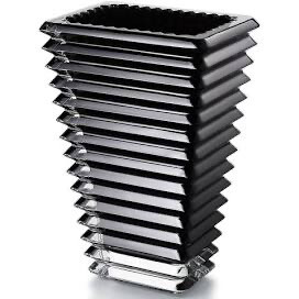 Baccarat Black Rectangular Eye Vase