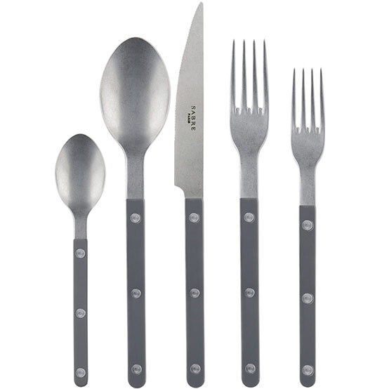 Sabre Bistro Grey Flatware Needs 12