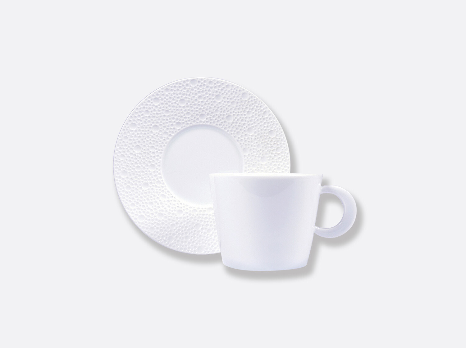 Bernardaud Ecume White Breakfast Cup And Saucer 6 PURCHASED Needs 0