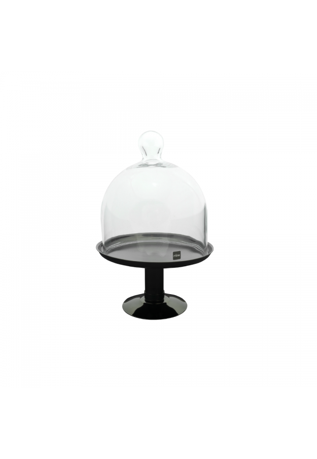 Black Cake Stand With Dome PURCHASED