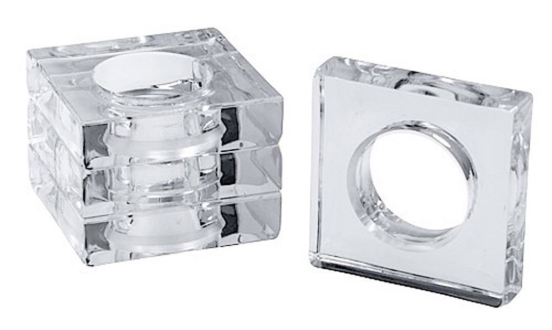 Acrylic Napkin Rings Set Of 12 PURCHASED!