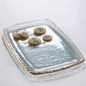 Annie Glass Gold Martini Tray Purchased!