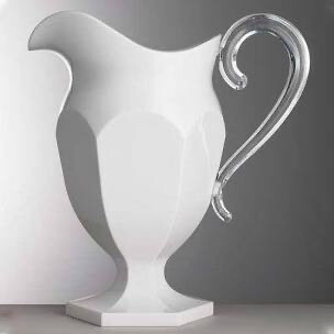 Mario White Synthetic Crystal Pitcher 1 PURCHASED NEEDS 1