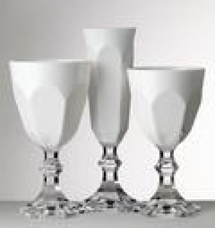 Mario Dolce Vita White 12 Water Goblets PURCHASED