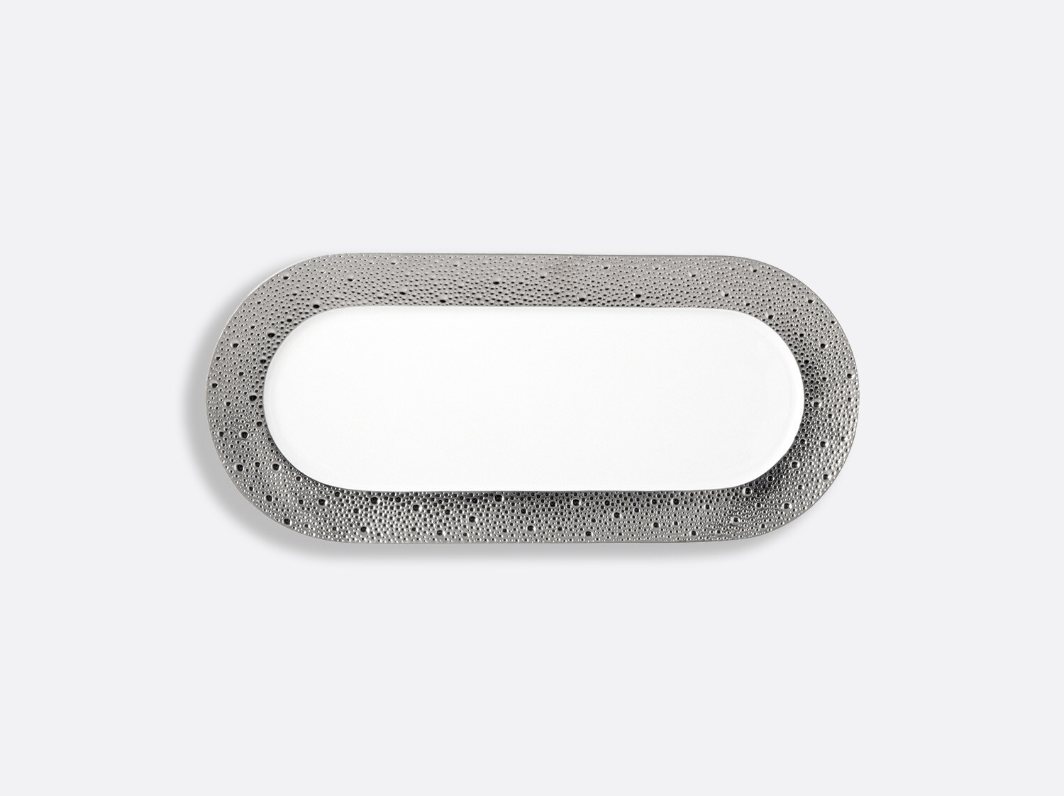 Bernardaud Ecume Platinum Sandwich Tray