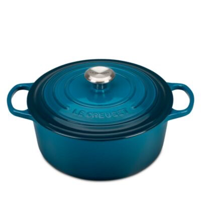 Le Crueset 5.5 Quart Teal Round Baker