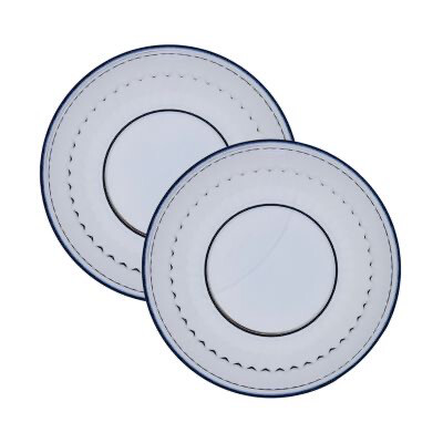 Villeroy And Boch Blue Glass Set Of 12 Dessert Plates 