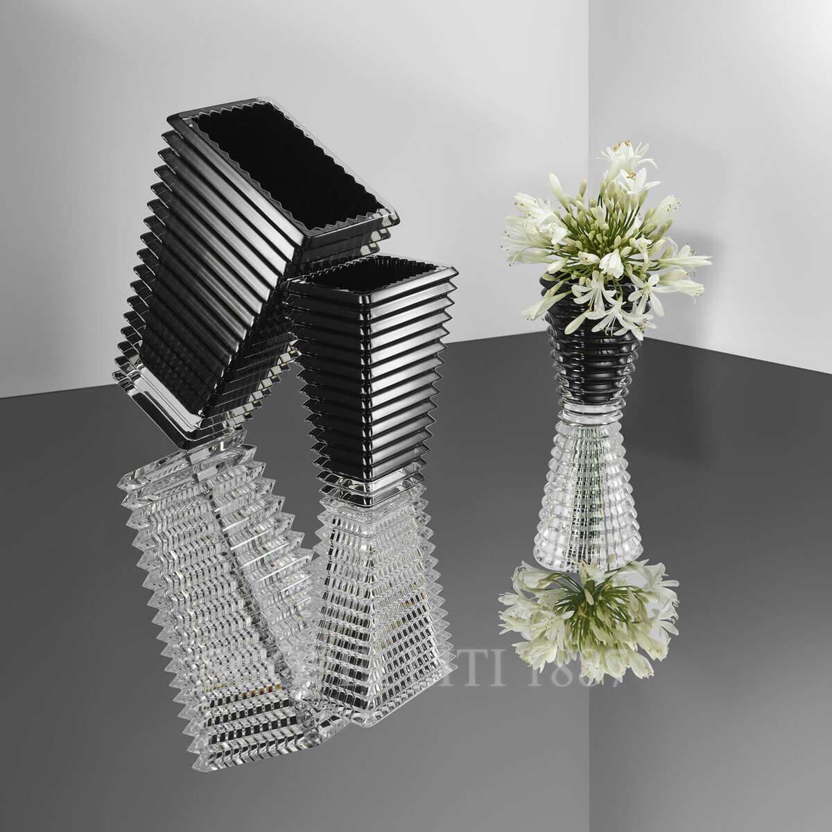 Baccarat Black Eye Vase
