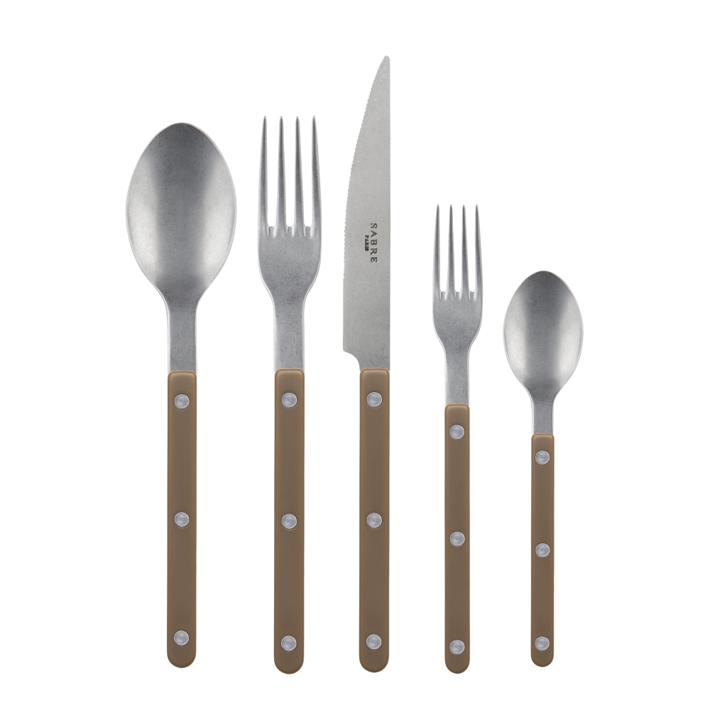 Sabre Taupe Flatware 5 Piece Place Settings 4 PURCHASED NEEDS 8