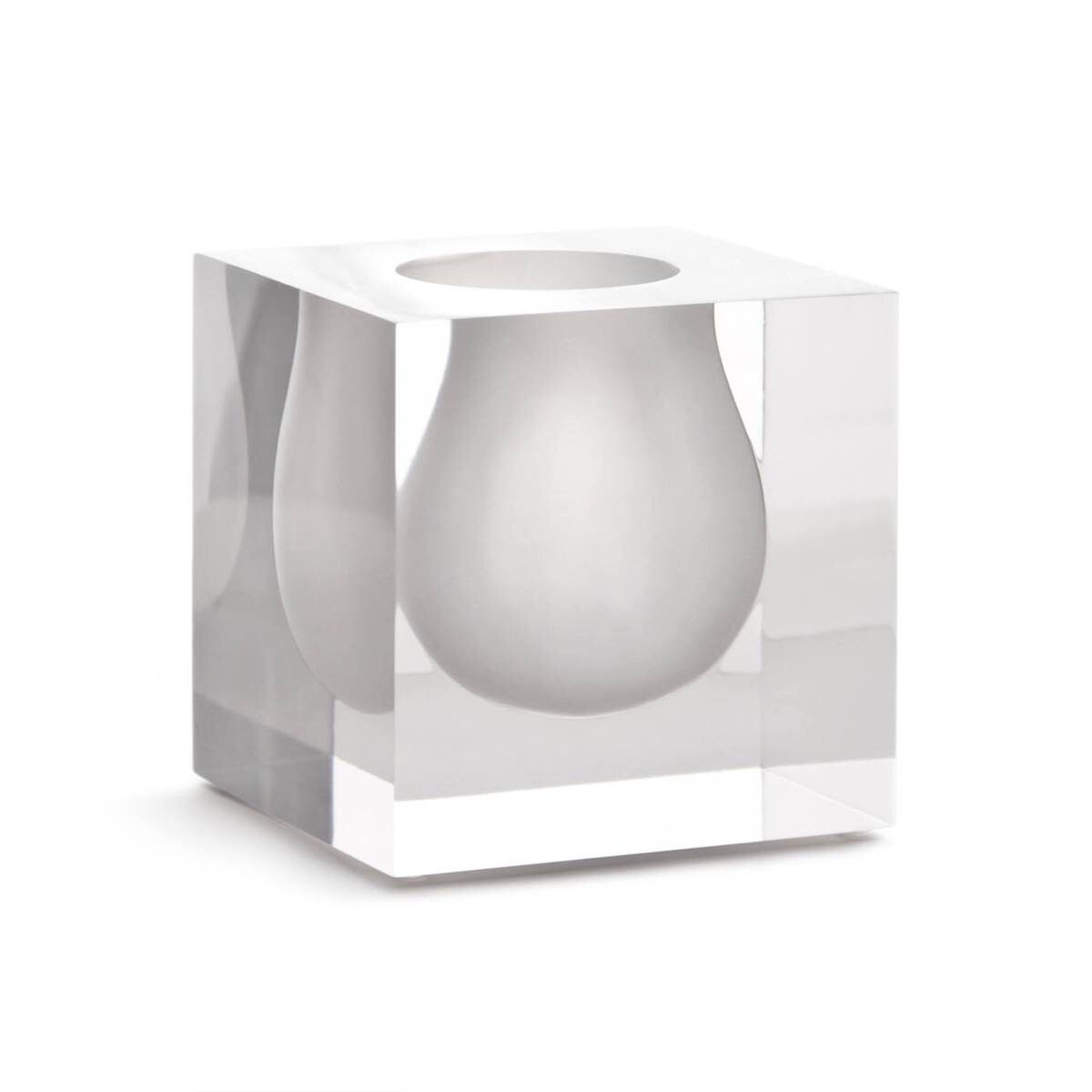 Jonathan Adler White Acrylic Vase