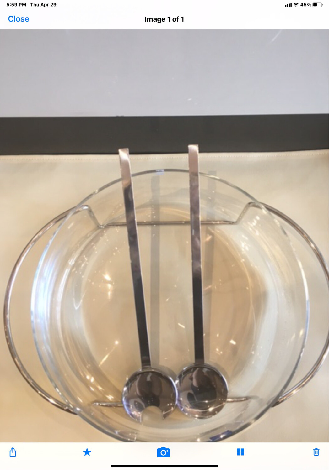 Riva Stainless Salad Bowl PURCHASED