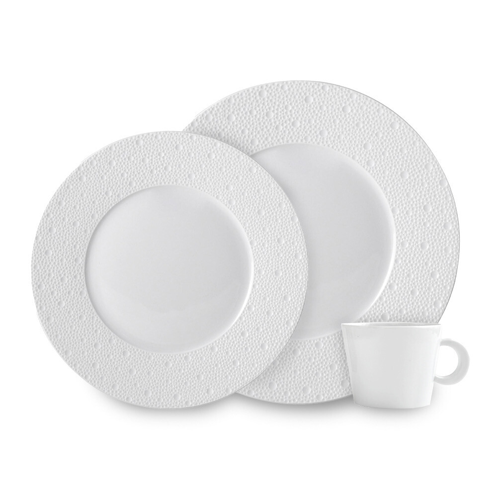 Bernardaud Ecume White Dinnerware, Dinner, Salad, NEW Rim Soup Needs 12 PURCHASED