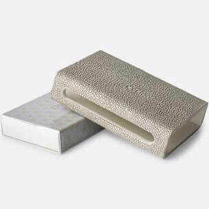 Shagreen Lt Grey Matchbox