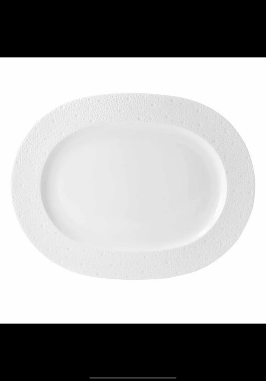 Bernardaud Ecume White Oval Platter