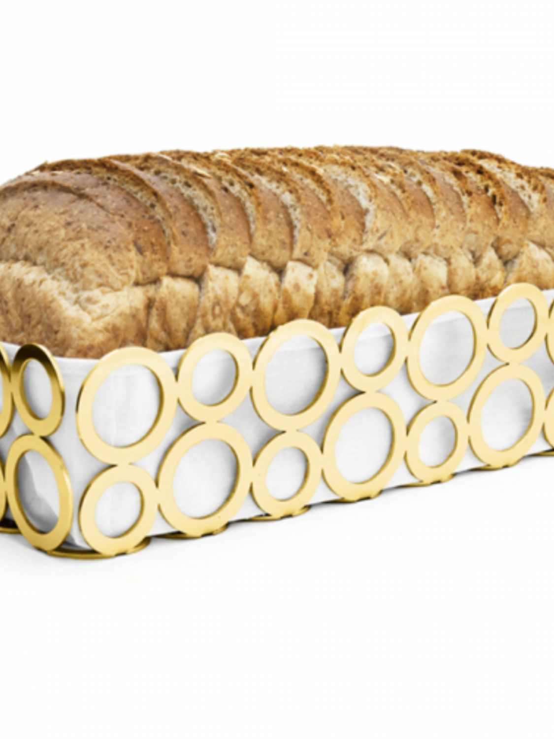 Gold Challah Basket