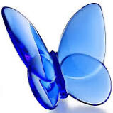 Baccarat Crystal Blue Butterfly Purchased PURCHASED