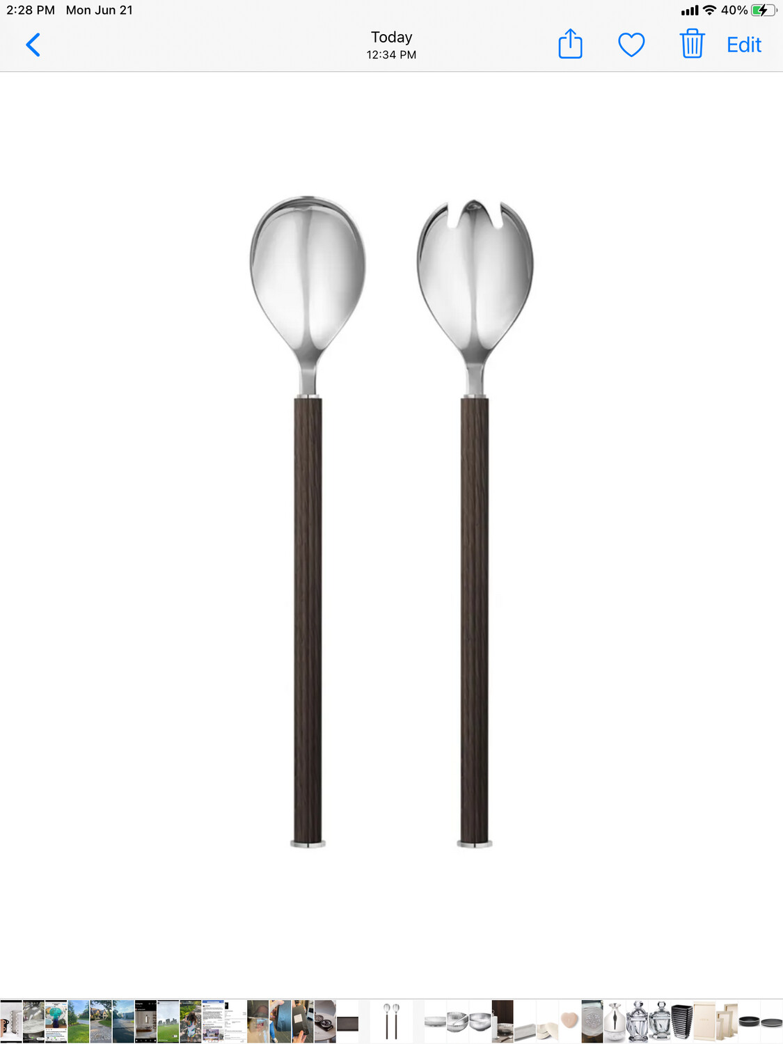 Georg Jensen Bernadotte Wood Servers PURCHASED