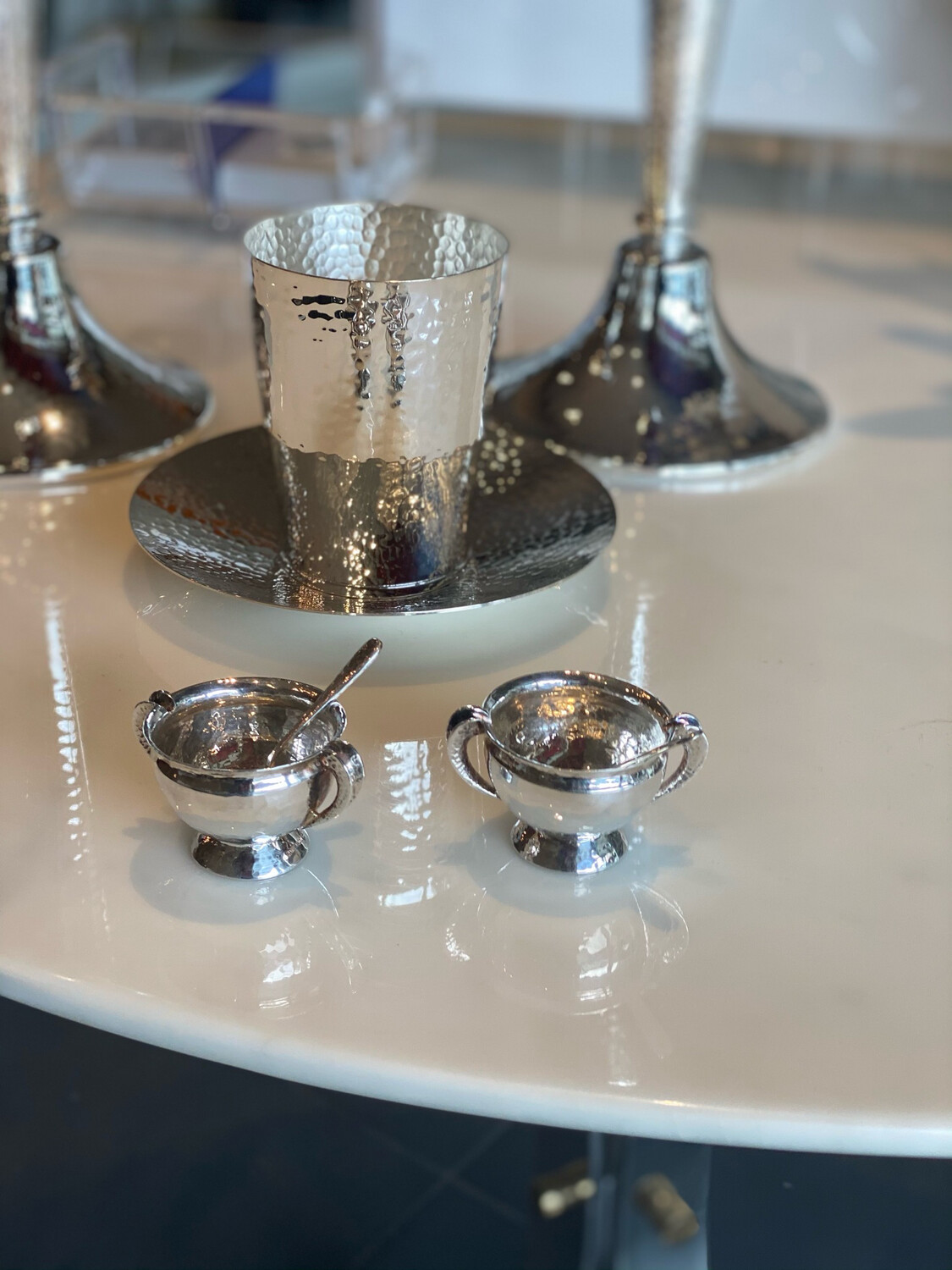 Pampaloni Sterling Pair Silver Salt and Pepper Shakers