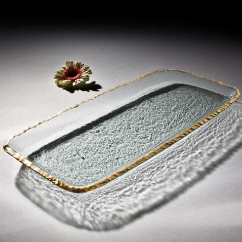 Annie Glass Gold Party Tray PURCHASED