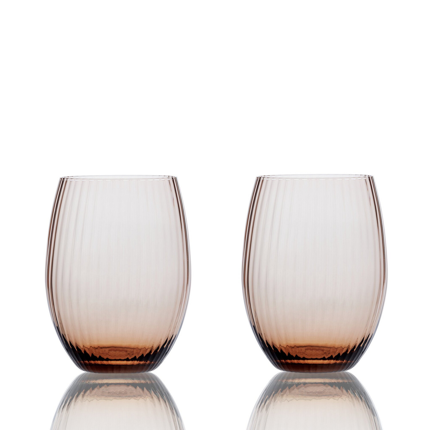 Caskata Quinn Amber Stemless Wine Needs 12 Purchased 