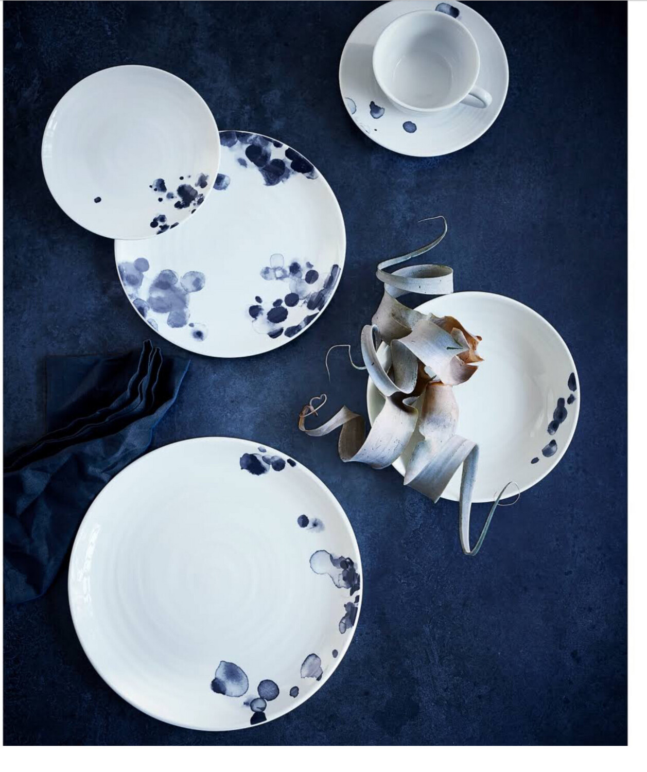 Bernardaud 4 Pc Ondee Dinnerware Dinner/ Salad/ Coupe Soup/ B&amp;B Needs 12